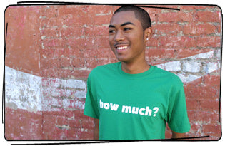 How Much? T-Shirt Pose
